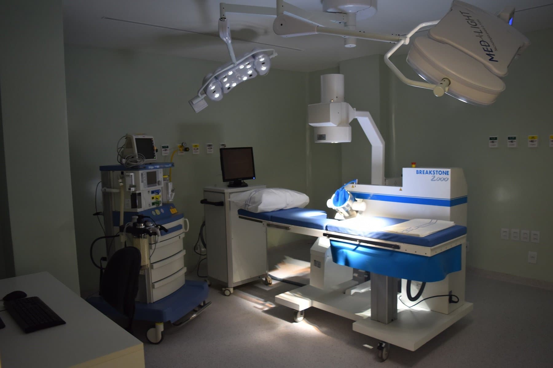 Sala de procedimentos do Serviço de Urologia do Hospital São Lucas da PUCRS